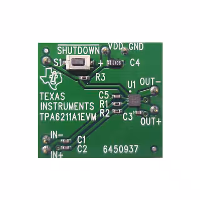 TPA6211A1EVM Texas Instruments  Cartes d'évaluation - Amplificateurs audio